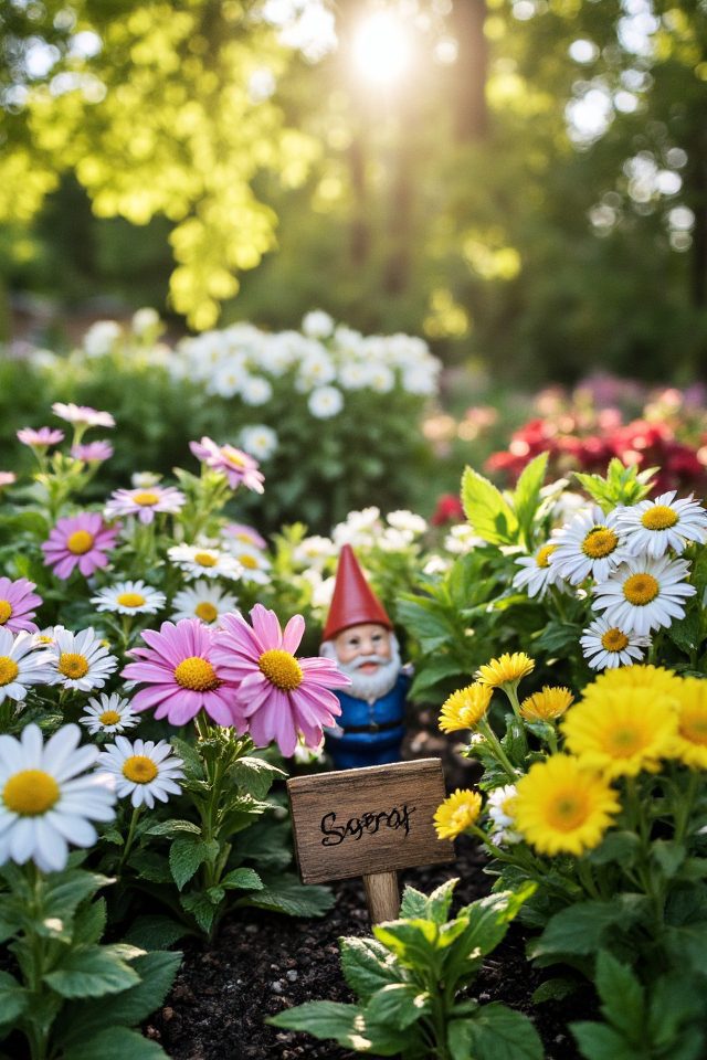 themed flower beds creation