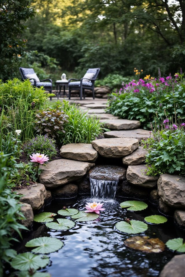 transform backyard with water