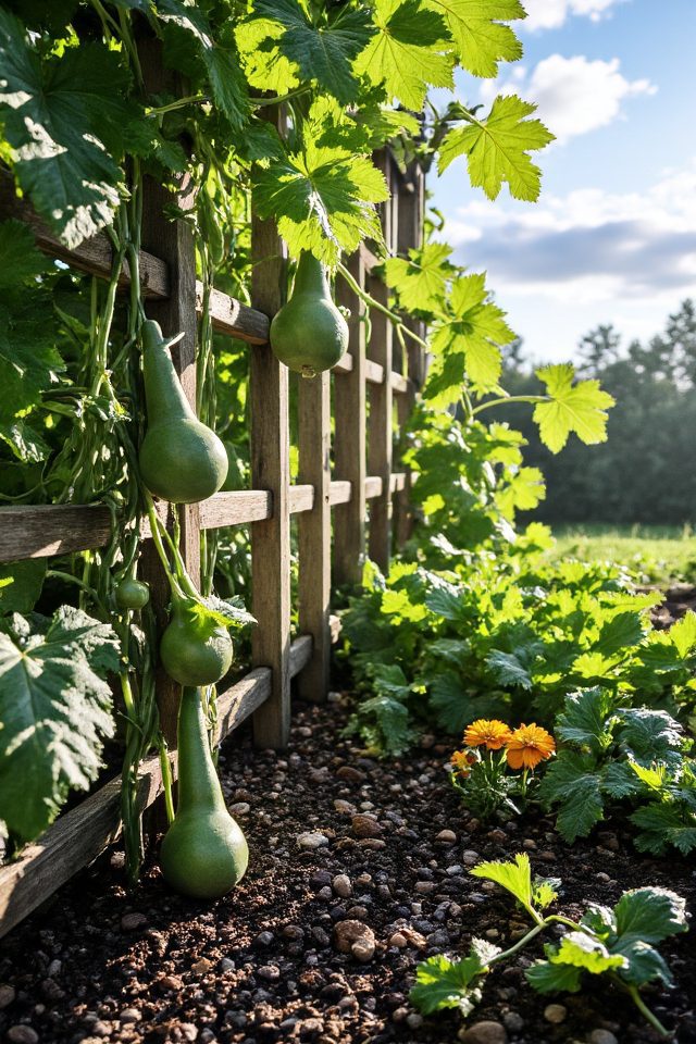 trellising promotes healthier squash