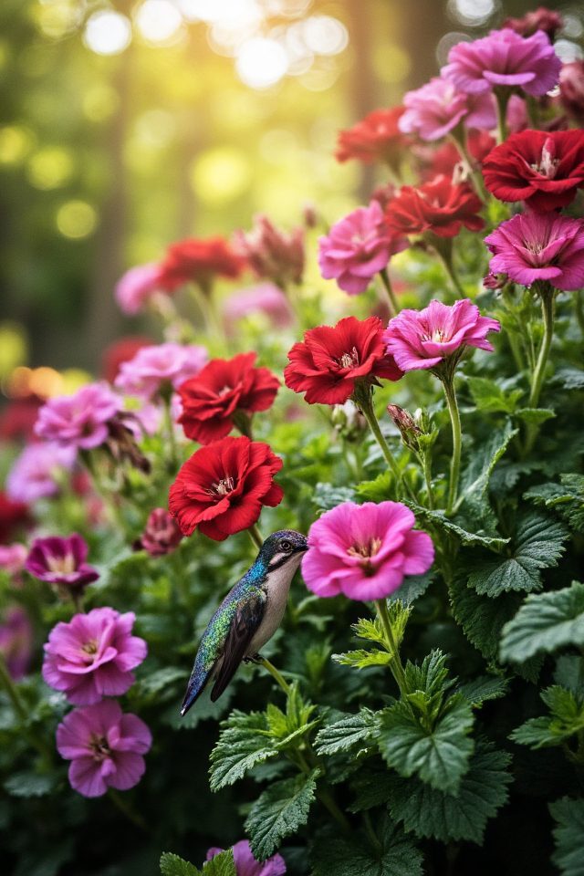 versatile geraniums attract hummingbirds
