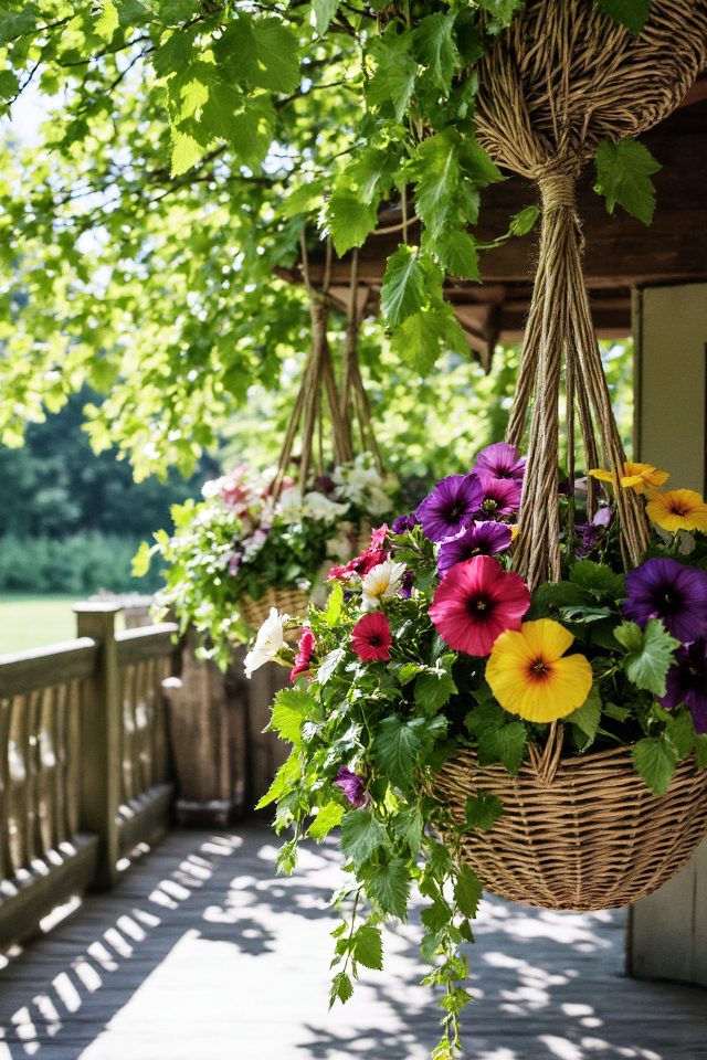 vertical garden hanging baskets