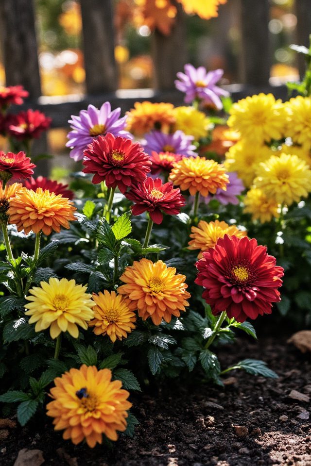 vibrant autumn blooming perennials