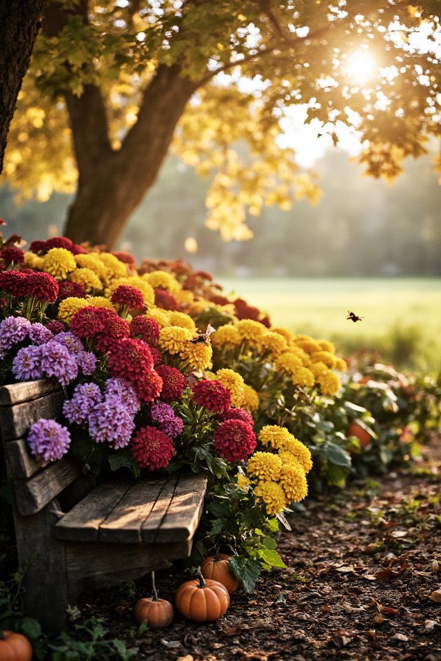 vibrant autumn garden cheer