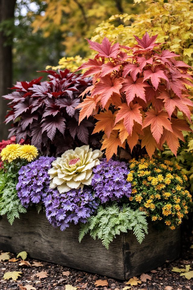vibrant fall foliage plants