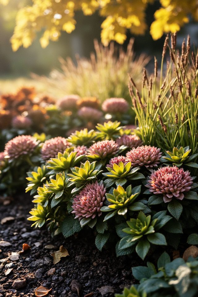 vibrant fall garden perennial