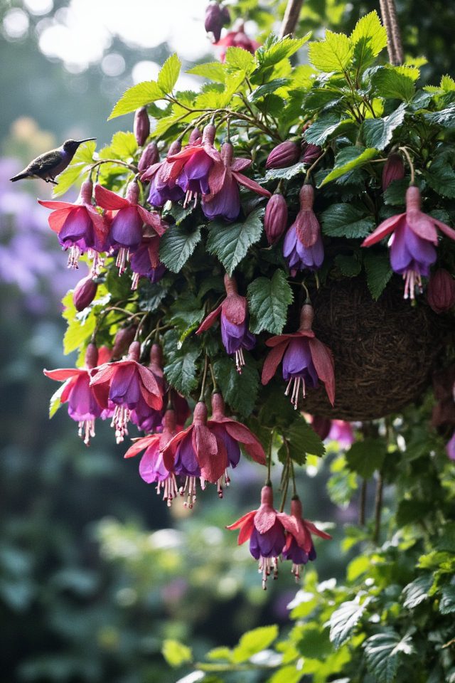 vibrant fuchsia hummer attraction