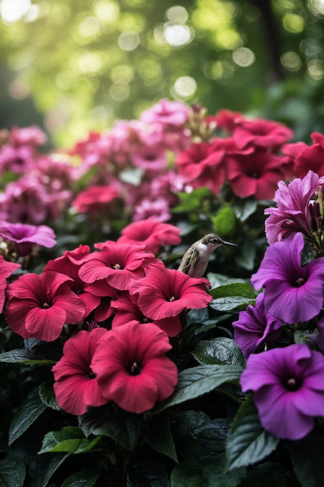 vibrant impatiens for hummingbirds