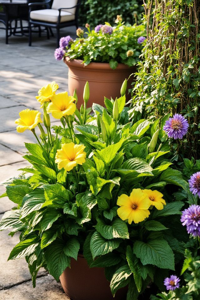 vibrant low maintenance container gardens