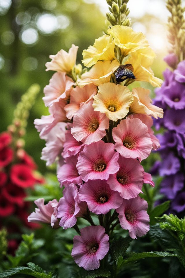vibrant nectar source blooms
