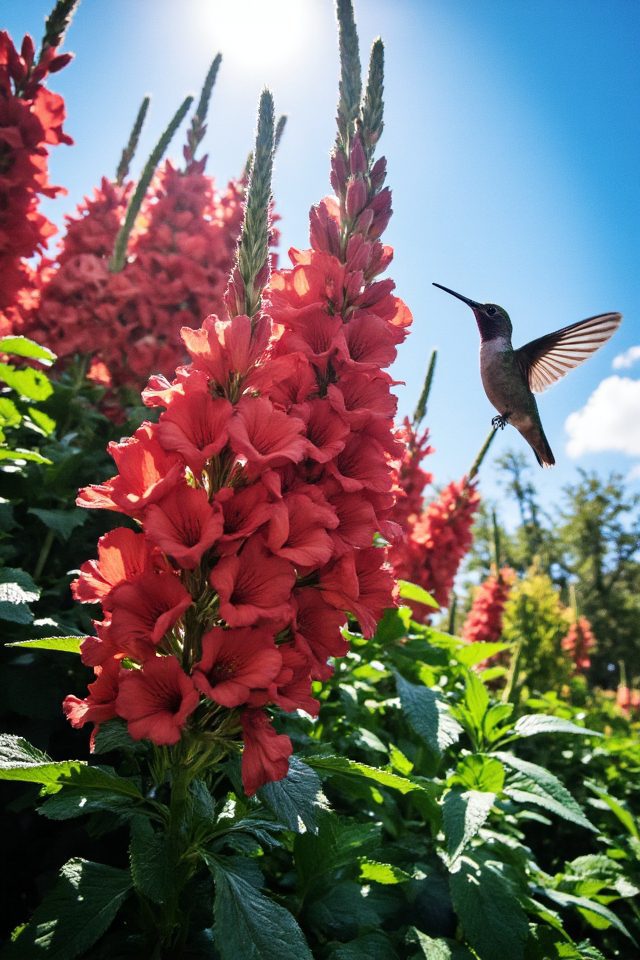 vibrant nectar source flowers