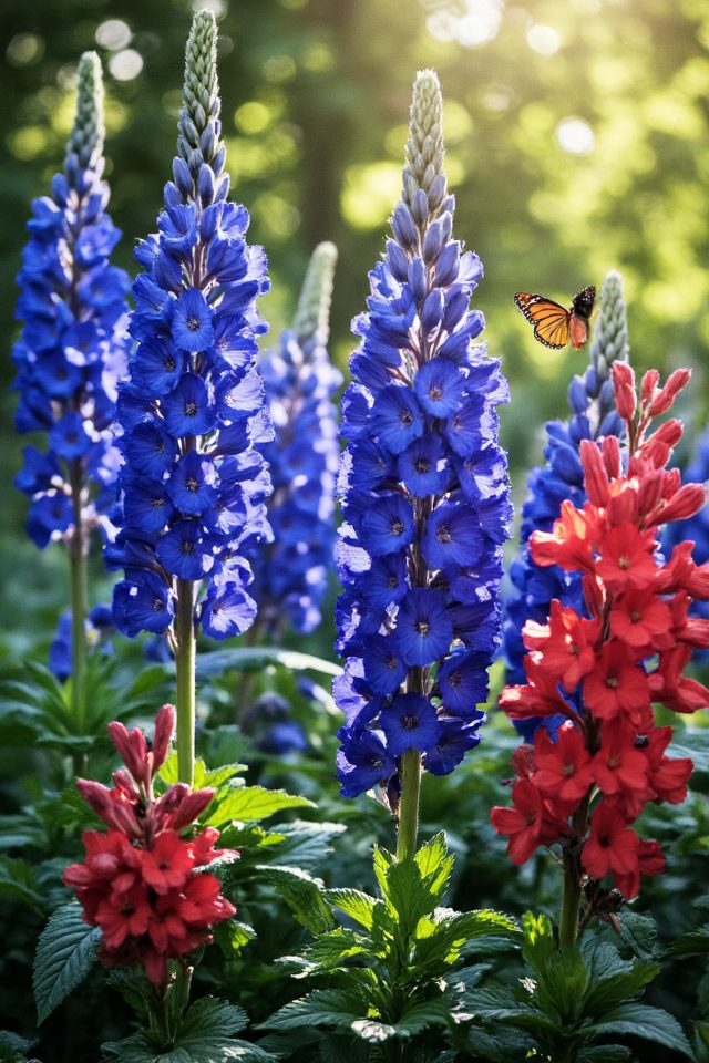 vibrant patriotic flower combination