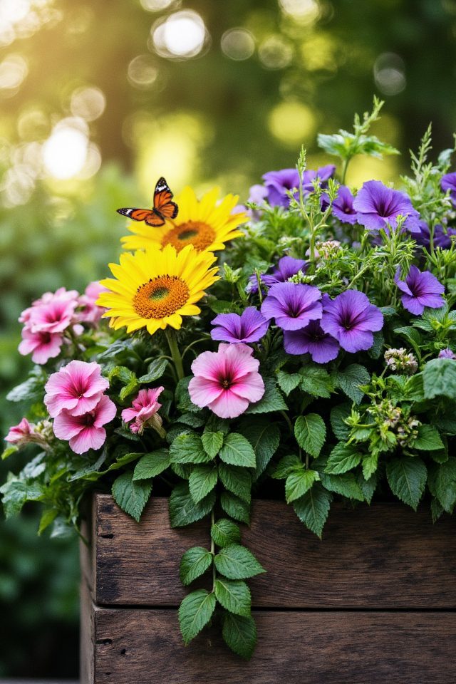 vibrant seasonal garden displays
