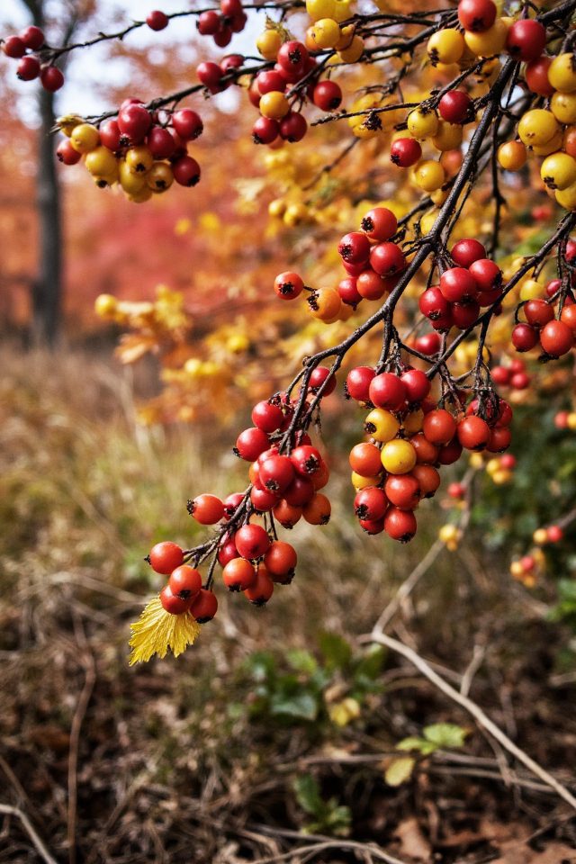 vibrant winterberry seasonal display