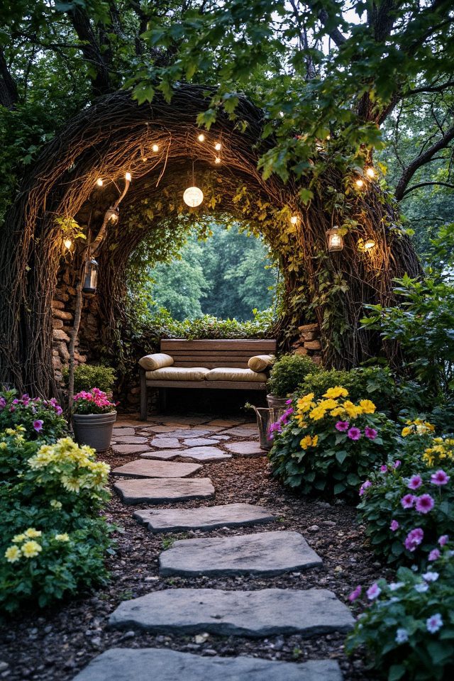 whimsical hidden garden spaces