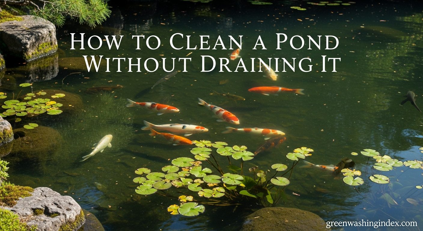 How to Clean a Pond Without Draining It