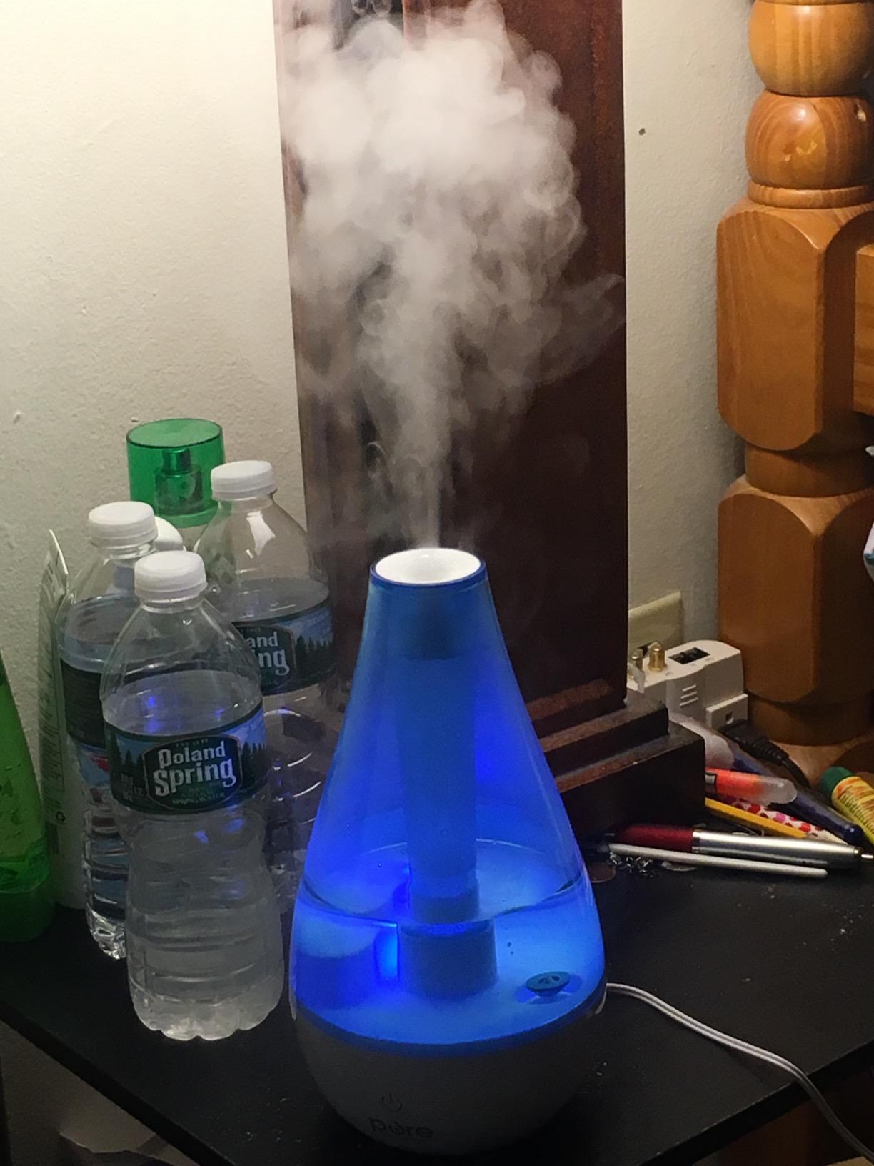 Pure Enrichment MistAire Studio Ultrasonic Cool Mist Humidifier - Small & Compact, Overnight Operation, 2 Mist Settings, Optional Night Light, & Auto Shut-Off - For Offices, Plants & Small Spaces Customer Review Pure Enrichment MistAire Studio Ultrasonic Cool Mist Humidifier - Small & Compact, Overnight Operation, 2 Mist Settings, Optional Night Light, & Auto Shut-Off - For Offices, Plants & Small Spaces - Customer Photo 1