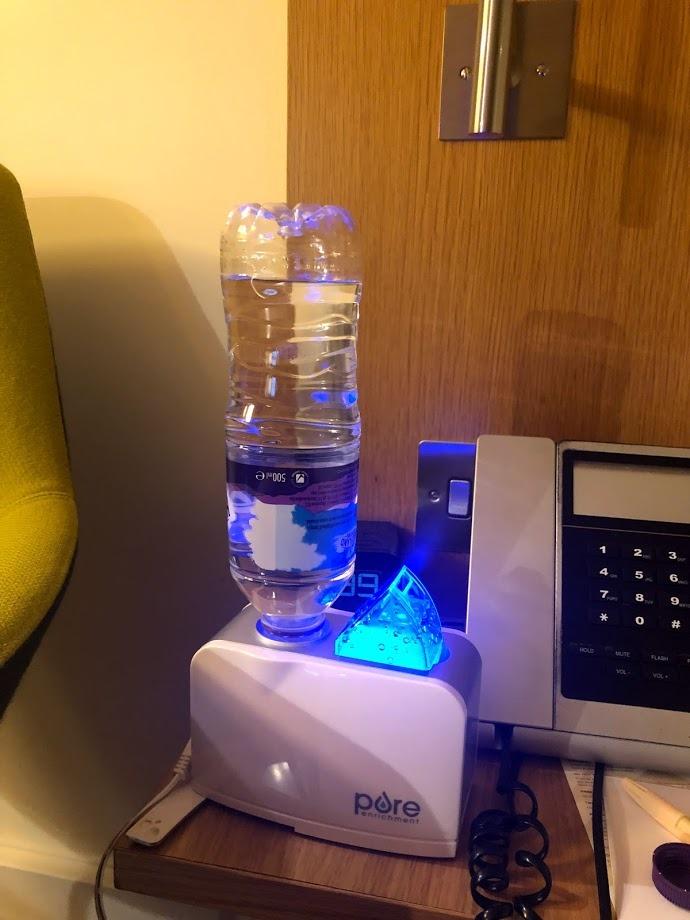 Pure Enrichment MistAire Travel - Ultrasonic Cool Mist Water Bottle Humidifier with Auto Shut-Off, Mood Light, Fold-Out Leg, and Storage Bag for Portable Use at Home, Office, Hotel, and More Customer Review Pure Enrichment MistAire Travel - Ultrasonic Cool Mist Water Bottle Humidifier with Auto Shut-Off, Mood Light, Fold-Out Leg, and Storage Bag for Portable Use at Home, Office, Hotel, and More - Customer Photo 1