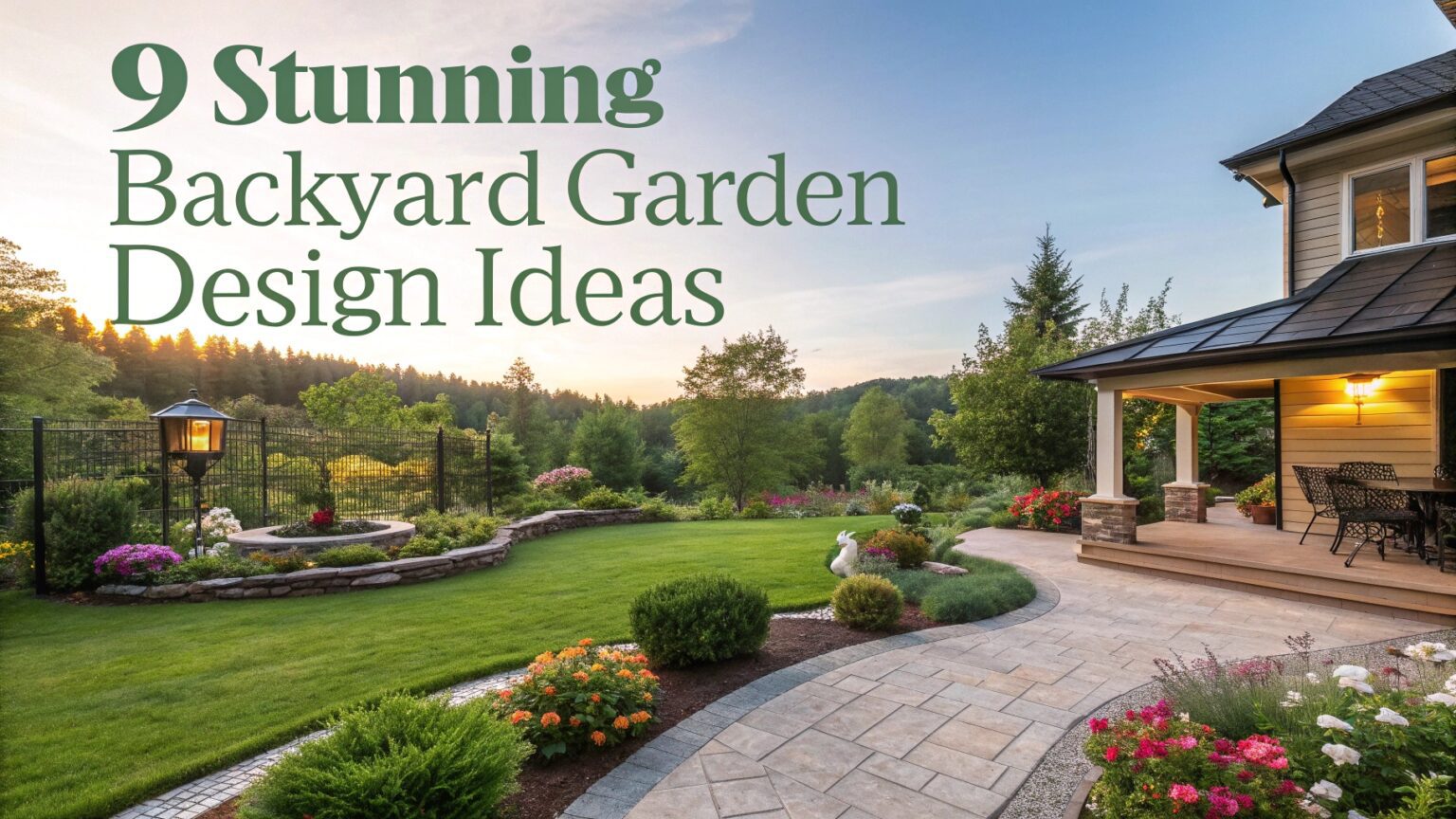 9 Stunning Backyard Garden Design Ideas That Will Transform Your ...