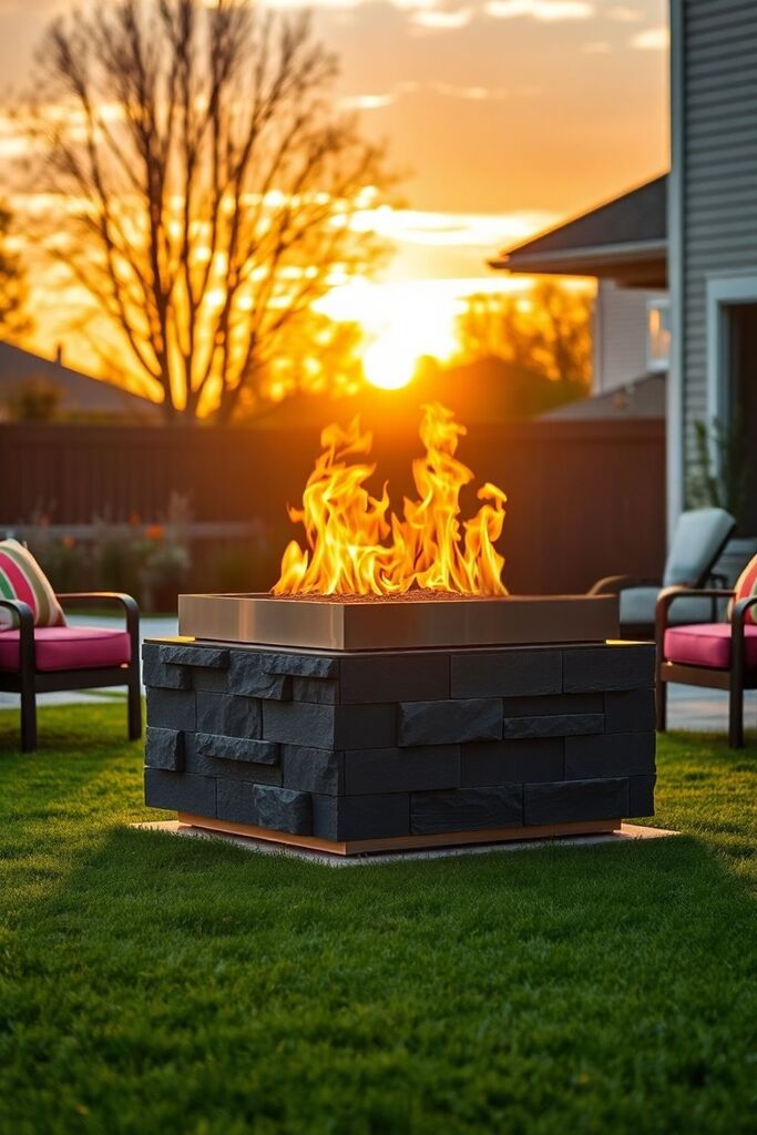 Curated visual reference: Outdoor Fire Pit Installation Options Reference: 16 Stunning Fire Pit Ideas For Backyard Ambiance
