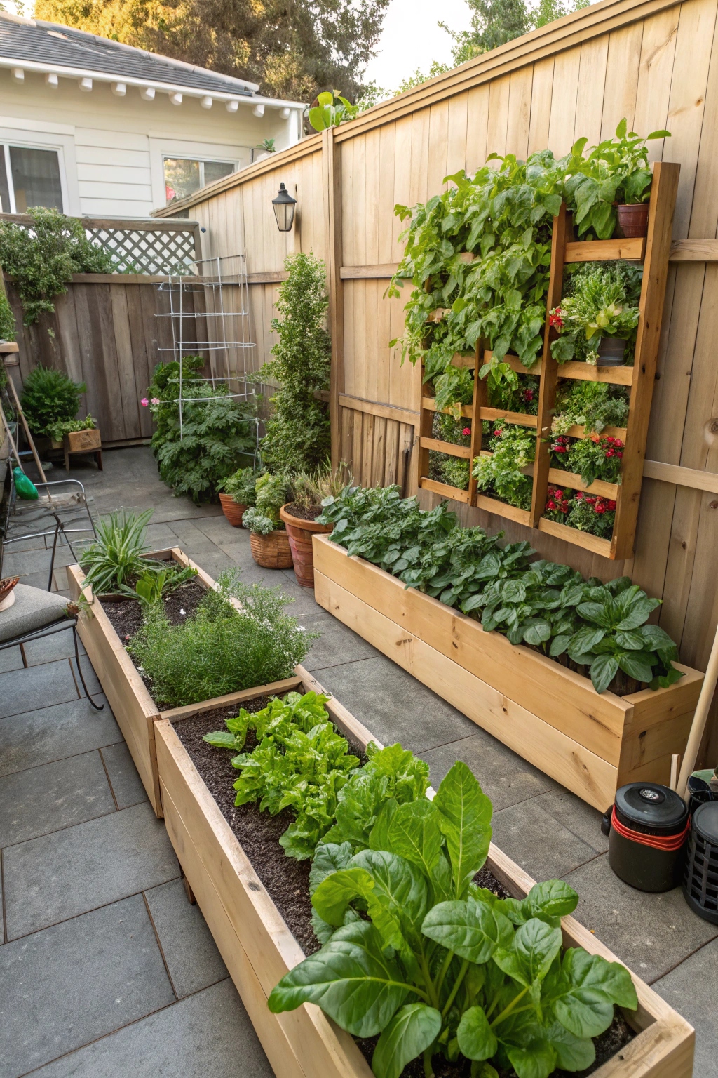 gardening with fresh produce