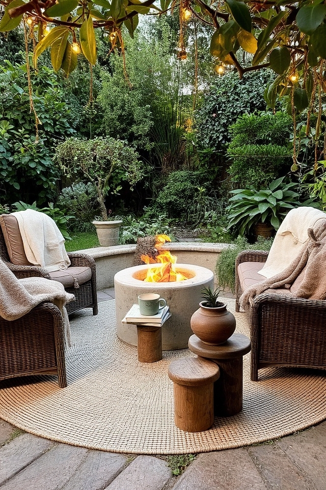 cozy outdoor seating areas