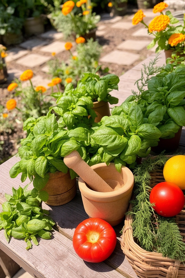 culinary herb garden practices
