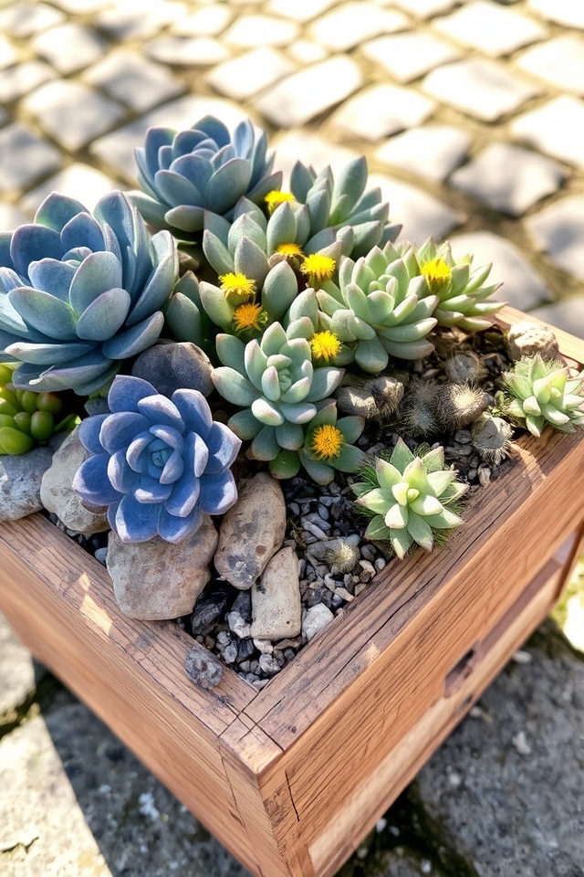 drought tolerant succulent displays