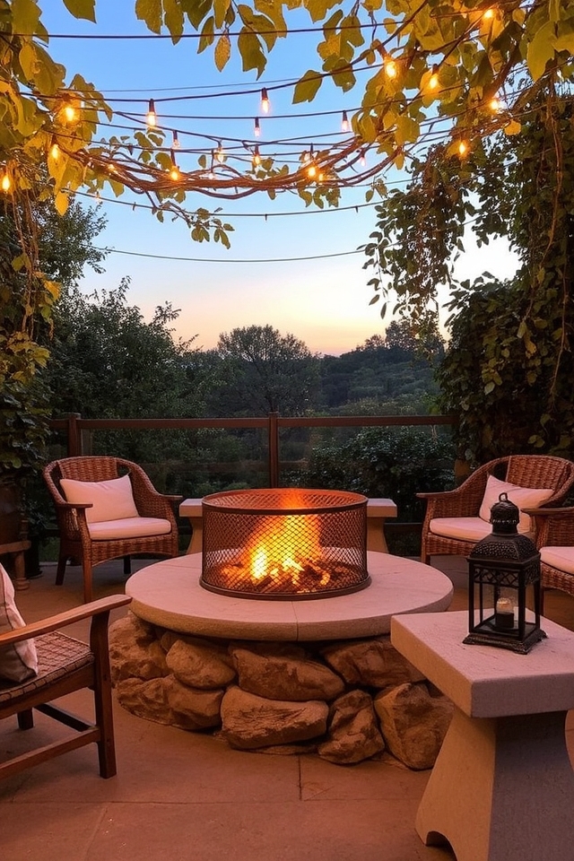 fire cozy outdoor living