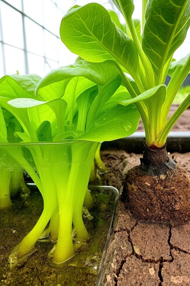 hydroponic vs soil water use