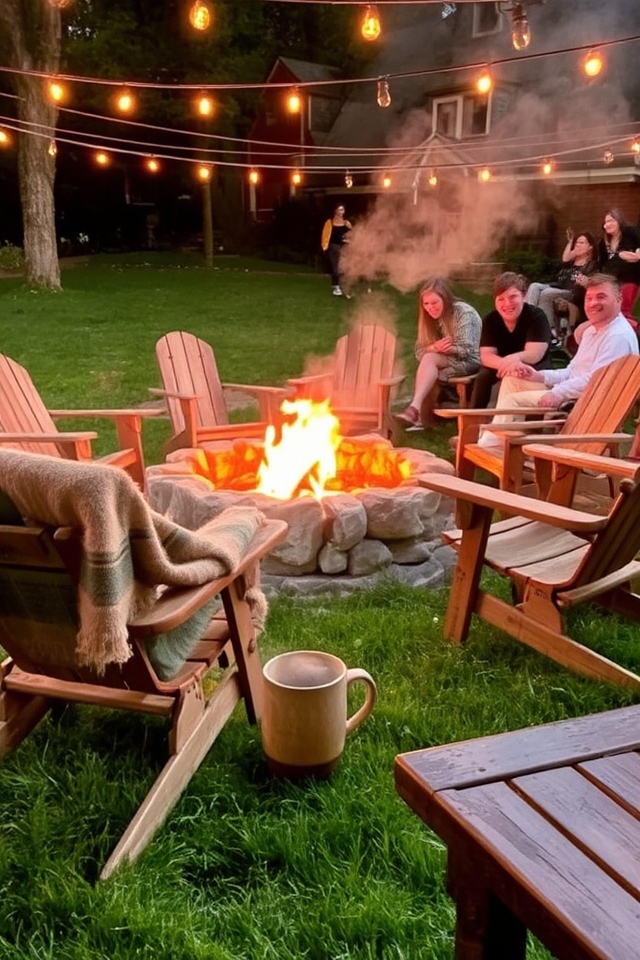 outdoor fire pit gatherings