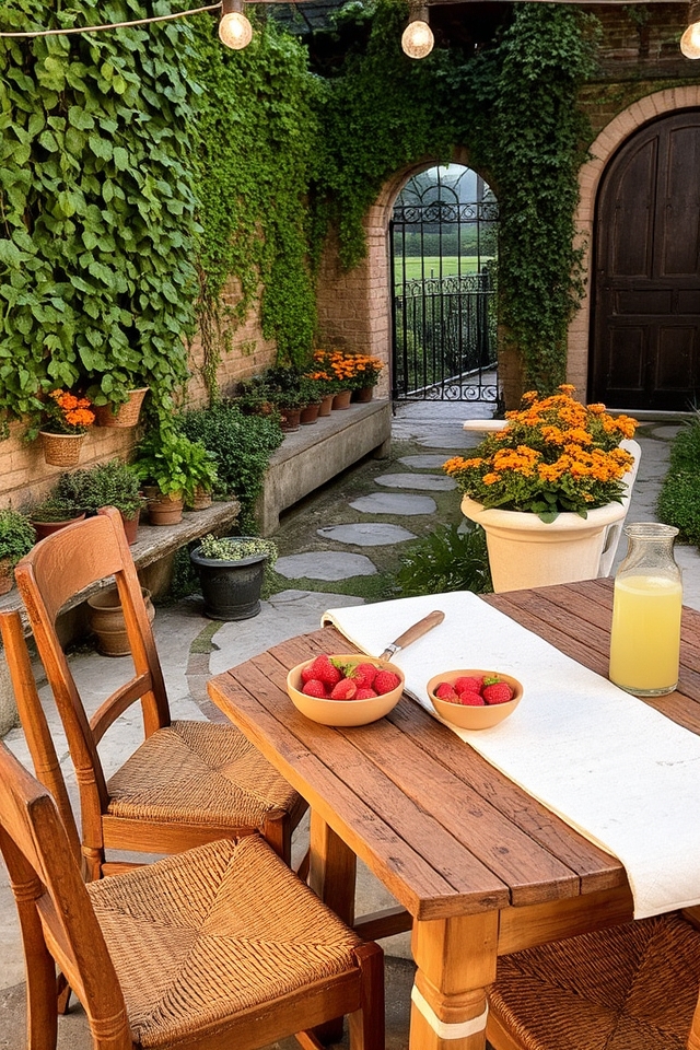 outdoor garden dining hubs