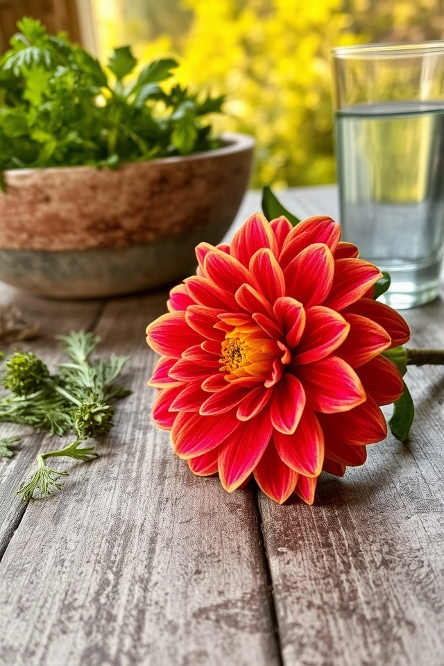 showy tuber grown blooms