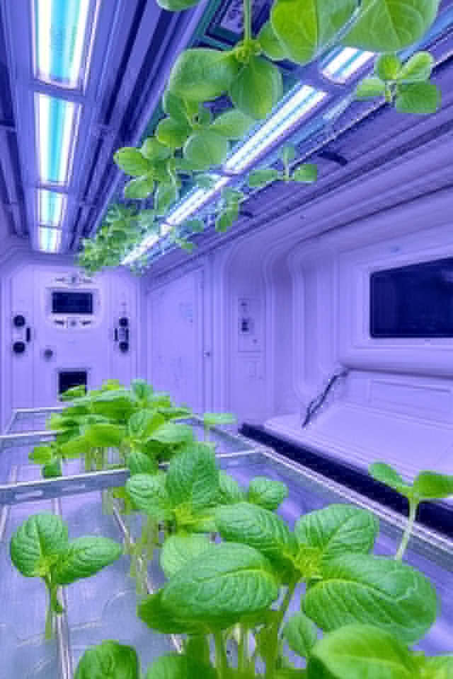 sustainable space hydroponics