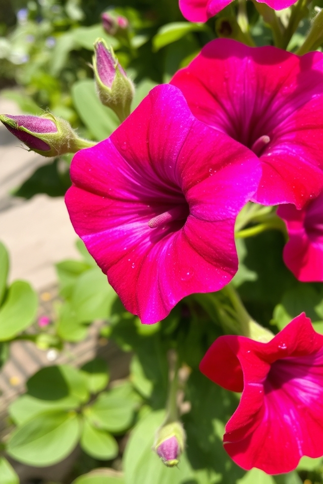 trumpet shaped blooms vibrant colors