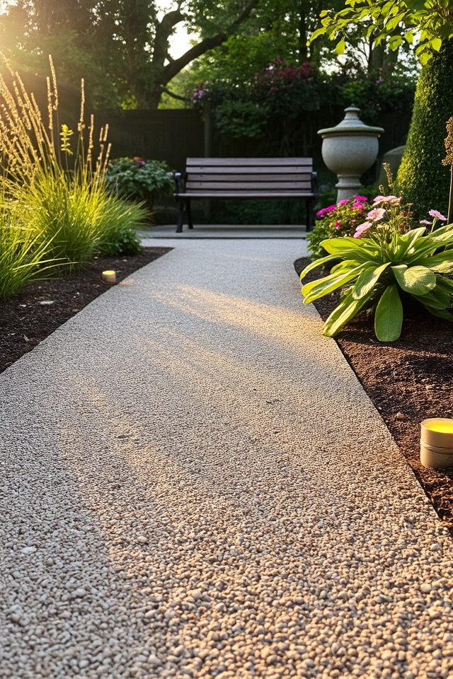 wide smooth non slip pathways