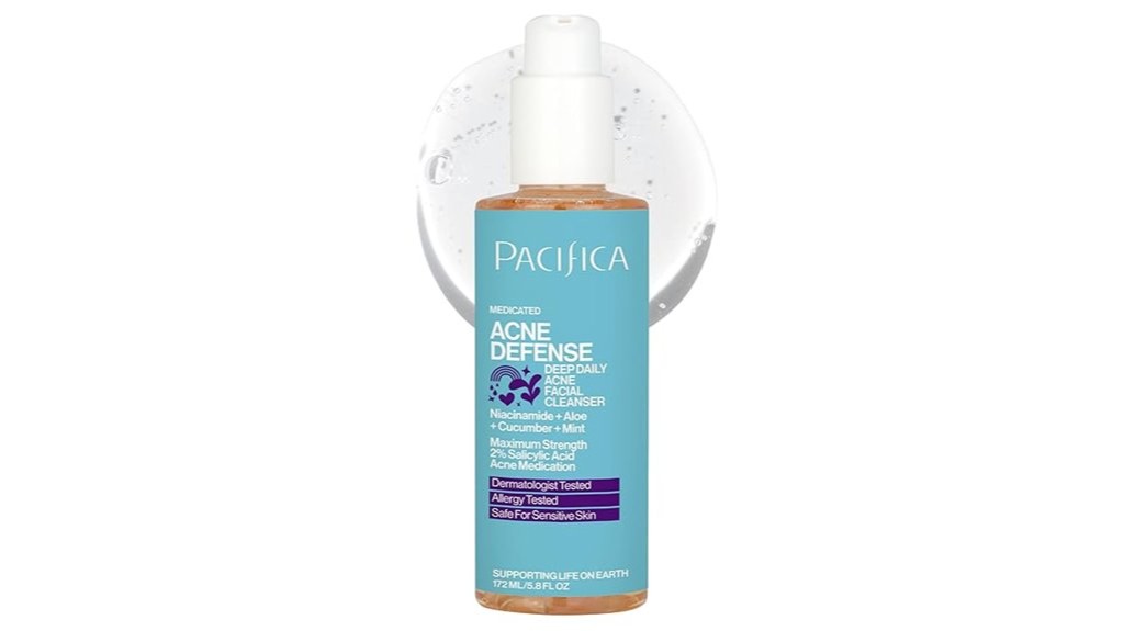 acne clearing deep pore cleanser
