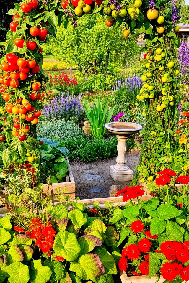 aesthetic edible garden design