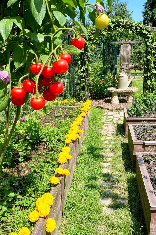 aesthetic functional vegetable gardens