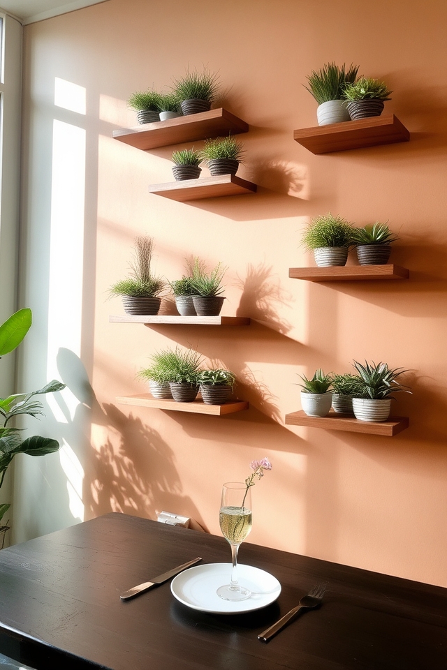 air plants on shelves