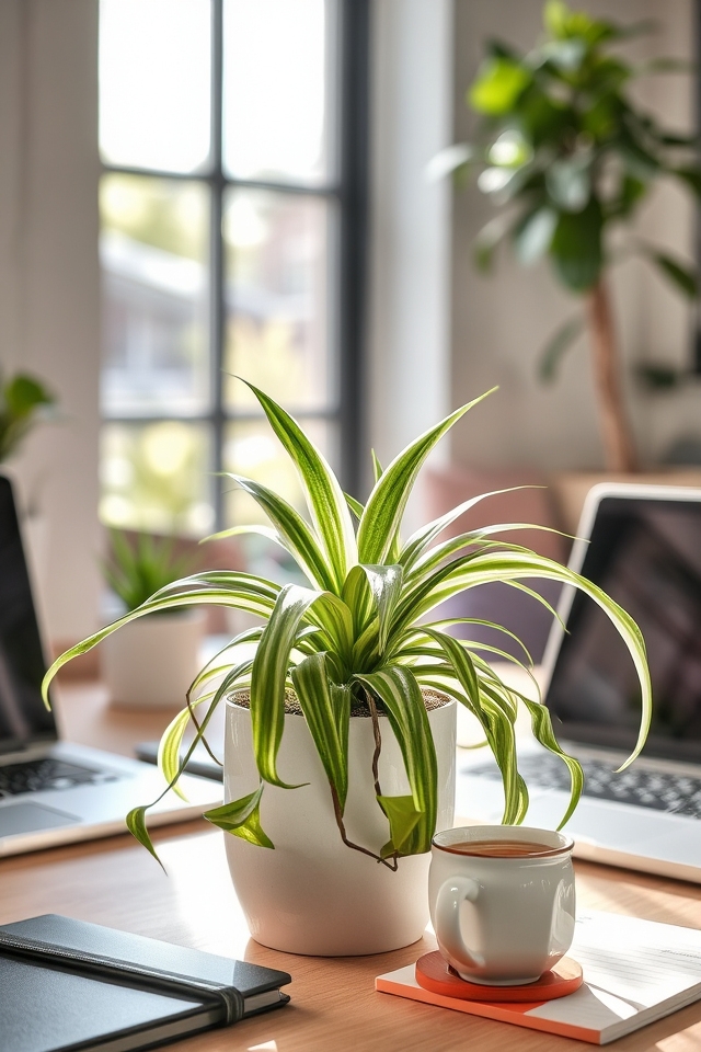 air purifying office plant