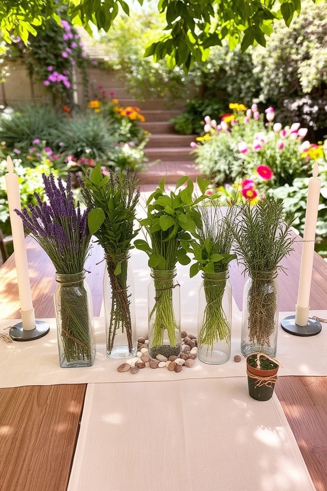 aromatic eco friendly wedding centerpieces