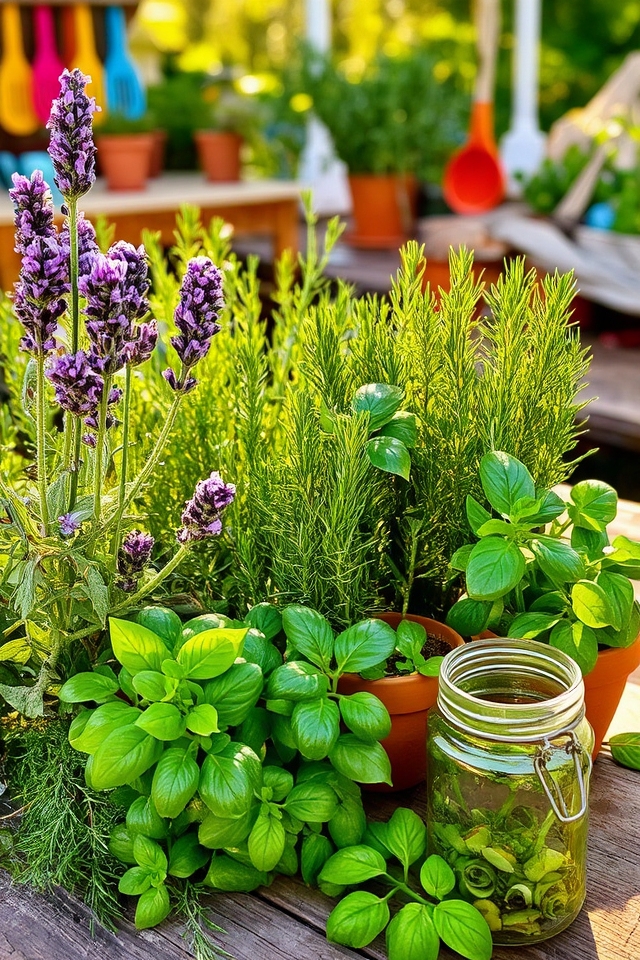 aromatic herbal privacy screen