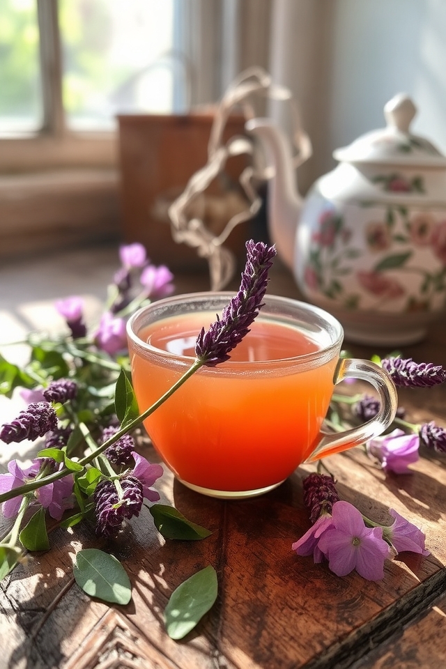 aromatic lavender pink perennial blooms