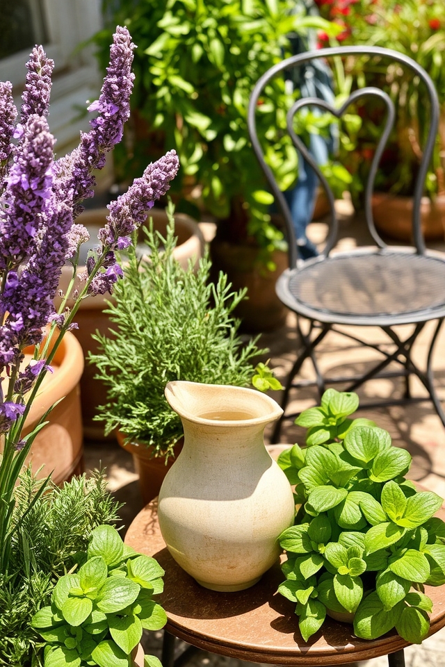 aromatic plants for containers