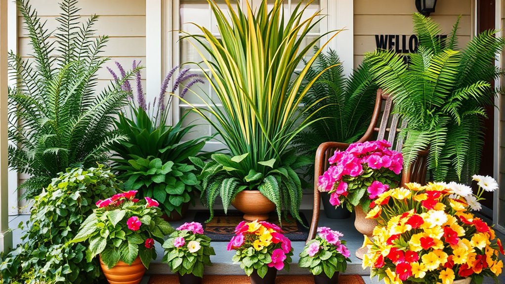 arrange plants by height