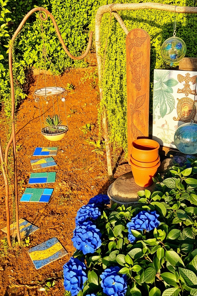 artful garden installations
