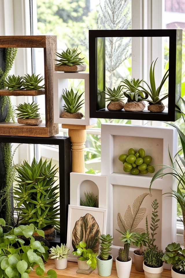 artful plant wall displays