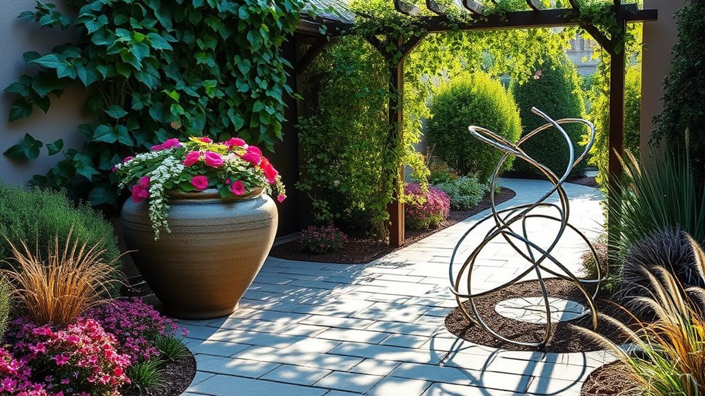 artistic focal points garden