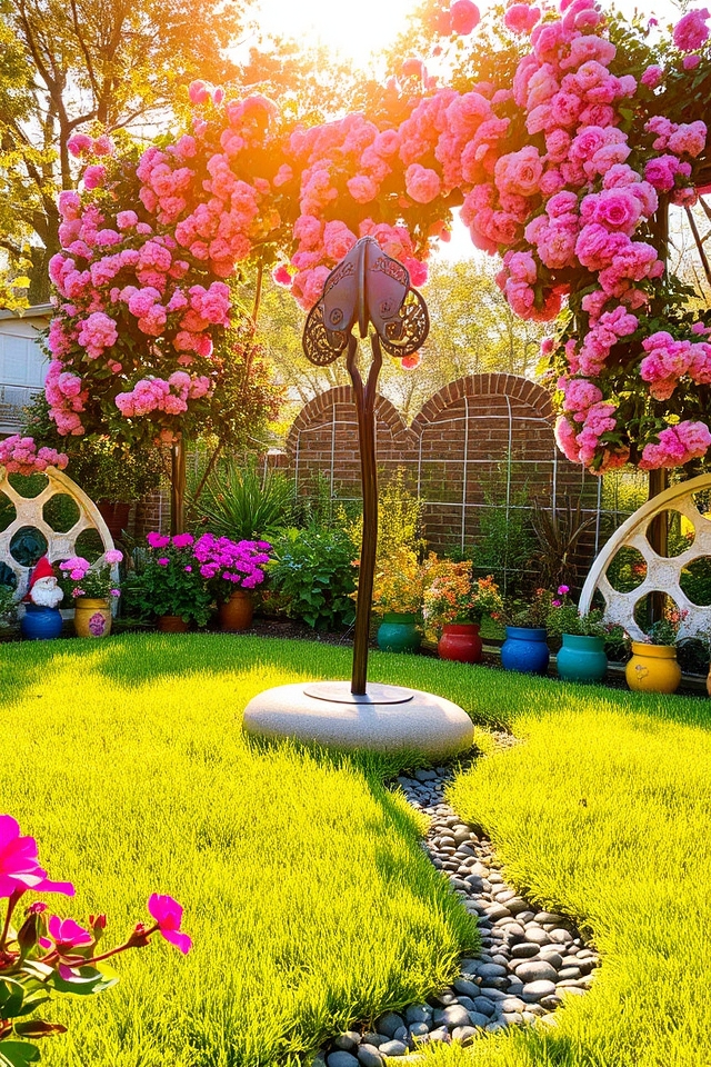 artistic garden enhancements elevate