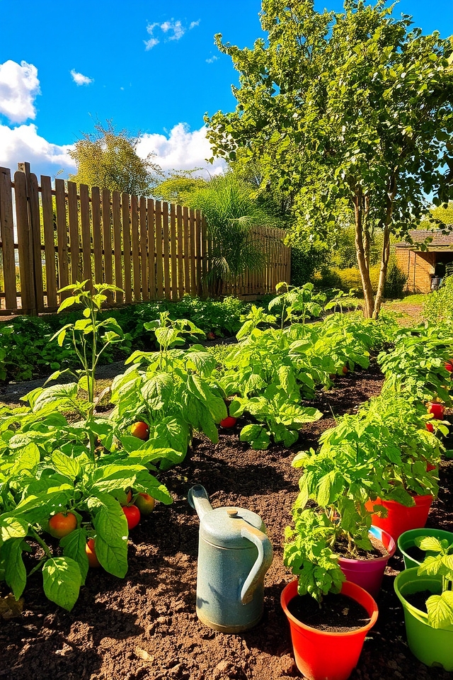 assess sunlight for vegetables